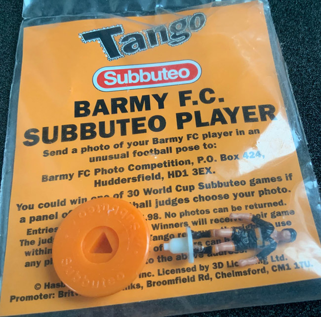 Single Subbuteo Tango Barmy Army Figure